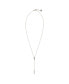 Фото #2 товара Laundry by Shelli Segal crystal Circle Bar 25" Lariat Necklace