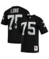 ფოტო #1 პროდუქტის Men's Howie Long Black Las Vegas Raiders 1983 Authentic Throwback Retired Player Jersey