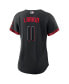 Фото #4 товара Футболка Nike женская Black Cincinnati Reds Barry Larkin 2023 City Connect Replica Player Jersey