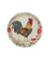 Фото #3 товара Floral Rooster Set of 4 Soup/Pasta Bowl 9"