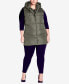 Фото #4 товара Plus Size Zimi Puffer Padded Vest