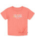 ფოტო #1 პროდუქტის Little Girls Tie-Front Logo Graphic T-Shirt