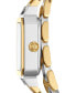 ფოტო #3 პროდუქტის Women's Robinson Two-Tone Stainless Steel Double Wrap Bracelet Watch 22mm