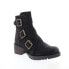 Фото #2 товара Diba True Roll Around 49750 Womens Black Leather Zipper Ankle & Booties Boots 6
