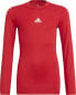 Фото #1 товара Adidas Koszulka termiczna z długim rękawem adidas Junior Techfit Compression H23154 : Rozmiar - 128