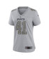 Фото #3 товара Women's Alvin Kamara Gray New Orleans Saints Atmosphere Fashion Game Jersey