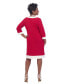 ფოტო #11 პროდუქტის Women's Jude Contrast-Trim Sheath Dress