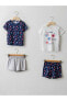 Фото #1 товара Пижама LC WAIKIKI Baby Boy Short Sleeve Bicycle Collar Cotton Set.