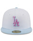 ფოტო #4 პროდუქტის Men's Light Blue Los Angeles Dodgers Spring Color Basic Two-Tone 59Fifty Fitted Hat