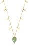 Módní pozlacený náhrdelník Elegant 13043C100-32