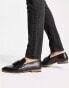 Schuh ryan tassel loafers in black leather