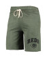 ფოტო #3 პროდუქტის Men's Heathered Olive Cincinnati Reds Mainstream Tri-Blend Shorts