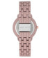 ფოტო #1 პროდუქტის Women's Quartz Purple Alloy Link Bracelet Watch, 36mm