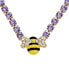 ფოტო #2 პროდუქტის Faux Stone Bee Pendant Necklace