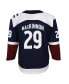 ფოტო #3 პროდუქტის Big Boys Nathan Mackinnon Navy Colorado Avalanche Alternate Premier Player Jersey