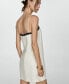 ფოტო #6 პროდუქტის Women's Contrasting Details Linen Dress