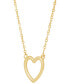 ფოტო #3 პროდუქტის Open Heart 17" Pendant Necklace in 10k Gold