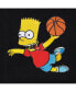 Men's Black The Simpsons Basketball Full-Zip Varsity Jacket