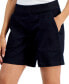 Women's Denim Mid-Rise Pull-On Shorts, Created for Macy's