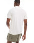 Hollister closed stitch raised stripe knit polo in white