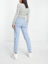 Фото #2 товара Wednesday's Girl high waist slim fit jeans in light wash