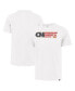 Фото #1 товара Men's White Kansas City Chiefs Flag Script Franklin T-Shirt