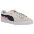 Фото #2 товара Puma Suede Triplex Logo Lace Up Mens Off White Sneakers Casual Shoes 381175-03