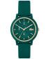 Фото #1 товара Часы и аксессуары Lacoste женские L.12.12 Силиконовый ремешок Зеленые 38мм