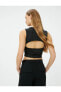 Топ Koton Back Window Crop Sleeveless