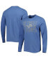 Фото #2 товара Men's Blue Detroit Lions Brand Wide Out Franklin Long Sleeve T-shirt
