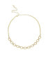 ფოტო #1 პროდუქტის Empowered Crystal and 18K Gold Chain Link Women's Necklace