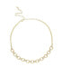 Фото #1 товара Empowered Crystal and 18K Gold Chain Link Women's Necklace