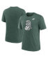 Фото #1 товара Men's Michigan State Spartans Blitz Evergreen Legacy Primary Tri-Blend T-Shirt