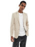 Only & Sons slim fit suit jacket in beige