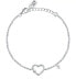 Фото #1 товара Beautiful silver bracelet Heart with zircons Silver LPS05AWV21