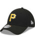 ფოტო #2 პროდუქტის Men's Black Pittsburgh Pirates Logo 39THIRTY Flex Hat