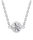 Фото #5 товара De Beers Forevermark diamond Bezel Pendant Necklace (1/10 ct. t.w.) in 14k White or Yellow Gold, 16" + 2" extender