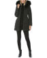 Фото #5 товара Women's Faux-Fur-Trim Hooded Puffer Coat