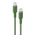 Фото #1 товара Kabel przewód USB-C 60W 20V 3A 1.2m zielony oliwkowy