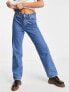 JJXX – Seville – Dad-Jeans in verwaschenem Mittelblau
