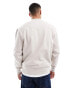 Фото #8 товара ASOS DESIGN premium heavyweight oversized sweatshirt 400gsm in light beige