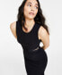 Women's Side-Cutout Sleeveless Knit Midi Dress, Created for Macy's