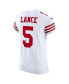 Men's Trey Lance White San Francisco 49ers Vapor Elite Jersey