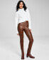 ფოტო #1 პროდუქტის Women's Seamfront Faux-Leather Leggings