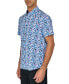 Фото #5 товара Men's Regular-Fit Non-Iron Performance Stretch Blurred Floral Button-Down Shirt