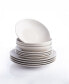 Porto by Semplice Stoneware 12 Pc. Dinnerware Set, Service for 4 White Matte - фото #1