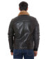 ფოტო #5 პროდუქტის Men's Shearling Bomber Jacket, Brown Crocodile Emboss with Ginger Wool