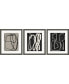 Naive Lines I Framed Art, Set of 3