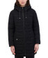 Фото #1 товара Women's Faux-Fur-Trim Hooded Packable Puffer Coat