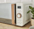 Фото #3 товара Swan Nordic Digital Microwave, 20 L, 6 Operating Levels, 800 W Power, 30 Minute Timer, Easy Cleaning, Defrost Mode, Modern Design, Wood Effect Handle, Matte White